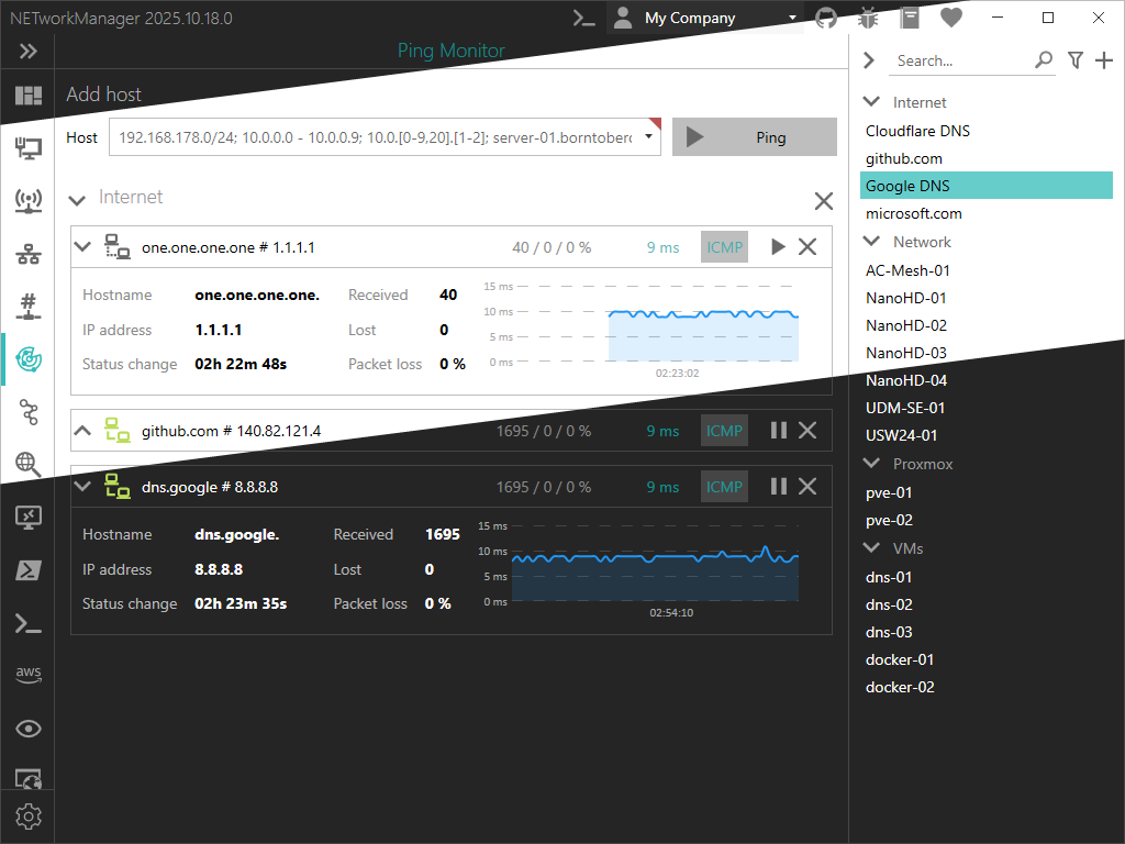 NETworkManager dark/light theme preview